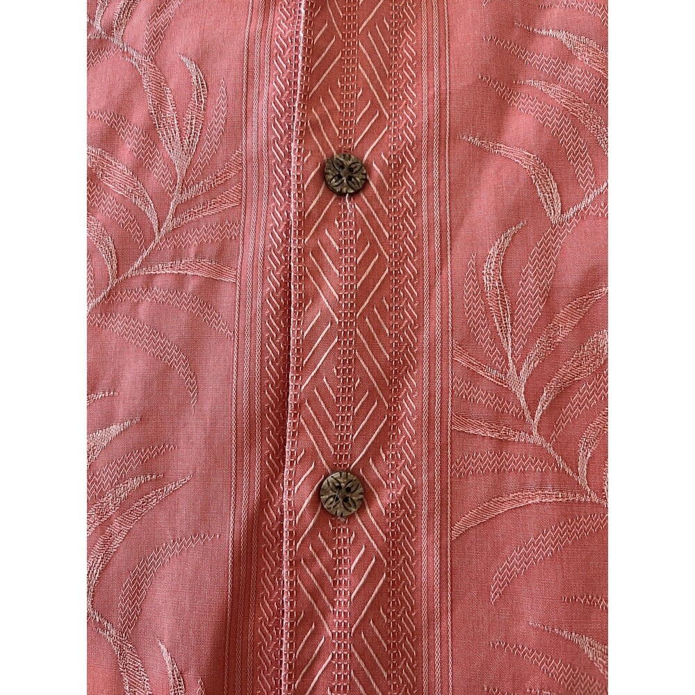 Tommy Bahama Hawaiian 100% Silk Button Up Short Sleeve Floral Beach Resort 2XL - Picture 2 of 7